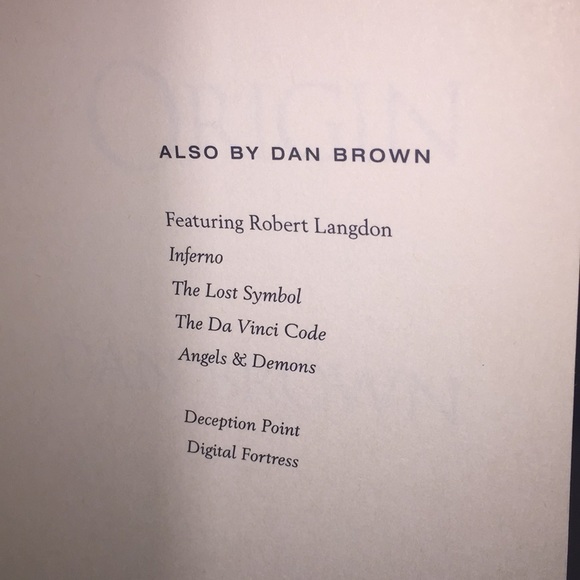 Origin thriller Book by Dan Brown - Picture 6 of 10